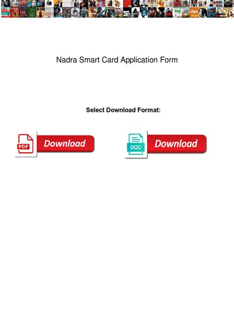 nadra smart card application form|NADRA card application form.